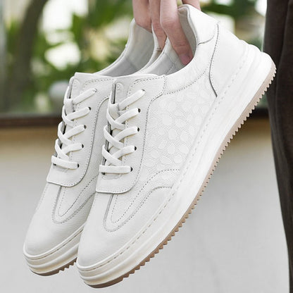 Rowan Full-Grain Leather Sneakers with Breathable Lining and Cushioned Insole for All-Day Comfort - The Southern AtelierSKU_1791062855053_944