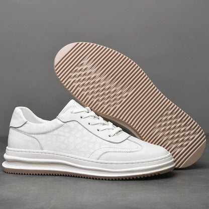 Rowan Full-Grain Leather Sneakers with Breathable Lining and Cushioned Insole for All-Day Comfort - The Southern AtelierSKU_1791062855053_944