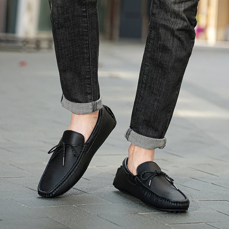 Rowan Genuine Leather Slip-On Loafers with Cushioned Insole and Traction Rubber Sole for All-Day Comfort - The Southern AtelierSKU_1791063633093_373