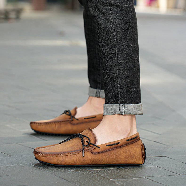 Rowan Genuine Leather Slip-On Loafers with Cushioned Insole and Traction Rubber Sole for All-Day Comfort - The Southern AtelierSKU_1791063633093_67