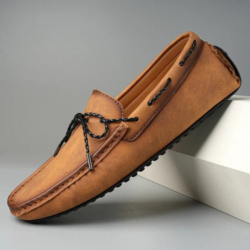 Rowan Genuine Leather Slip-On Loafers with Cushioned Insole and Traction Rubber Sole for All-Day Comfort - The Southern AtelierSKU_1791063633093_67