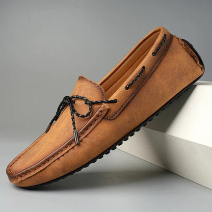 Rowan Genuine Leather Slip-On Loafers with Cushioned Insole and Traction Rubber Sole for All-Day Comfort - The Southern AtelierSKU_1791063633093_67