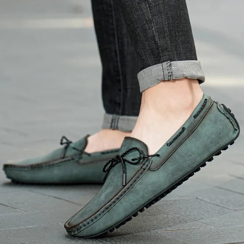 Rowan Genuine Leather Slip-On Loafers with Cushioned Insole and Traction Rubber Sole for All-Day Comfort - The Southern AtelierSKU_1791063633093_724