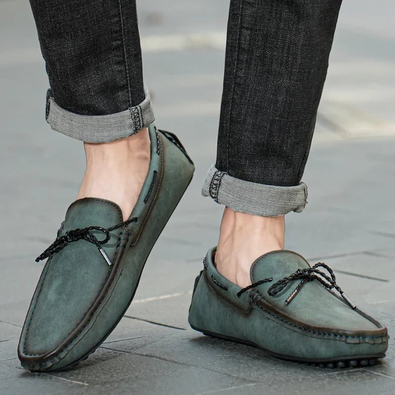 Rowan Genuine Leather Slip-On Loafers with Cushioned Insole and Traction Rubber Sole for All-Day Comfort - The Southern AtelierSKU_1791063633093_724