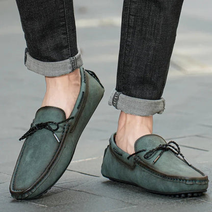Rowan Genuine Leather Slip-On Loafers with Cushioned Insole and Traction Rubber Sole for All-Day Comfort - The Southern AtelierSKU_1791063633093_724