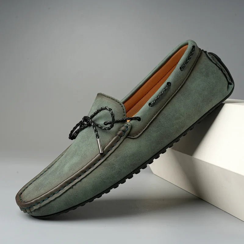 Rowan Genuine Leather Slip-On Loafers with Cushioned Insole and Traction Rubber Sole for All-Day Comfort - The Southern AtelierSKU_1791063633093_724