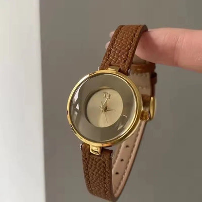 Rowan Genuine Leather Strap Watch with Polished Alloy Case for Everyday Wear - The Southern AtelierSKU_1791063777118_892