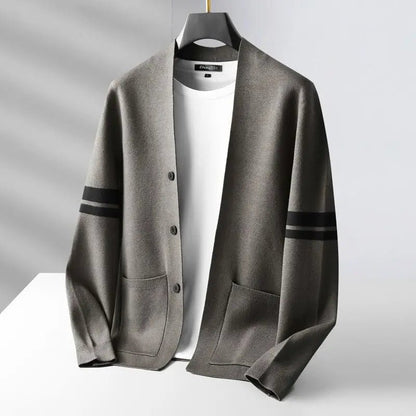 Rowan Hand-Knit Cardigan in Classic Fit for Lightweight Autumn Layering - The Southern AtelierSKU_1791062385154_856