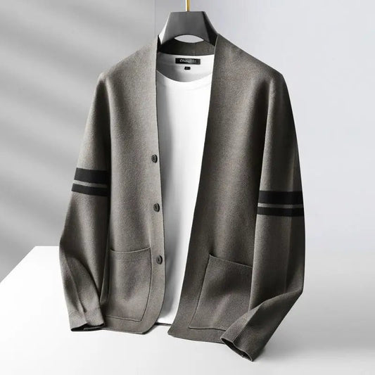 Rowan Hand-Knit Cardigan in Classic Fit for Lightweight Autumn Layering - The Southern AtelierSKU_1791062385154_856