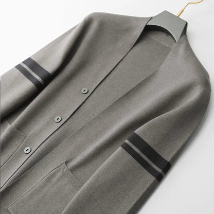 Rowan Hand-Knit Cardigan in Classic Fit for Lightweight Autumn Layering - The Southern AtelierSKU_1791062385154_856
