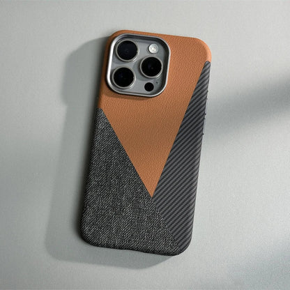 Rowan iPhone Case in Leather, Denim, and Carbon Fiber for Drop Protection and MagSafe Charging - The Southern AtelierSKU_1791063542046_144