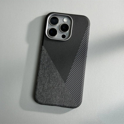 Rowan iPhone Case in Leather, Denim, and Carbon Fiber for Drop Protection and MagSafe Charging - The Southern AtelierSKU_1791063542046_45