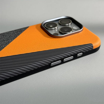 Rowan iPhone Case in Leather, Denim, and Carbon Fiber for Drop Protection and MagSafe Charging - The Southern AtelierSKU_1791063542046_690