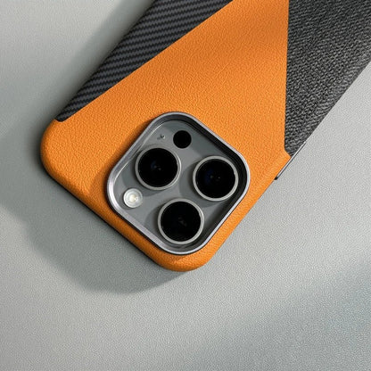 Rowan iPhone Case in Leather, Denim, and Carbon Fiber for Drop Protection and MagSafe Charging - The Southern AtelierSKU_1791063542046_690