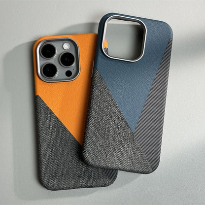 Rowan iPhone Case in Leather, Denim, and Carbon Fiber for Drop Protection and MagSafe Charging - The Southern AtelierSKU_1791063542046_690