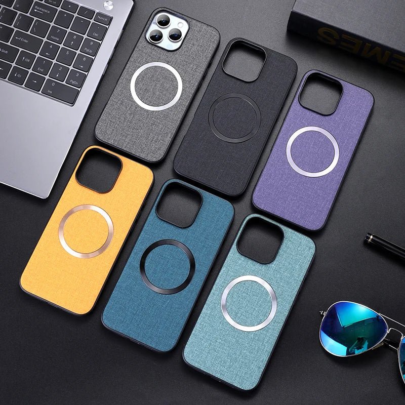 Rowan iPhone Case with Non-Slip Fabric Grip, MagSafe Compatible, Reinforced Edges and Raised Bezels - The Southern AtelierSKU_1791062387920_13