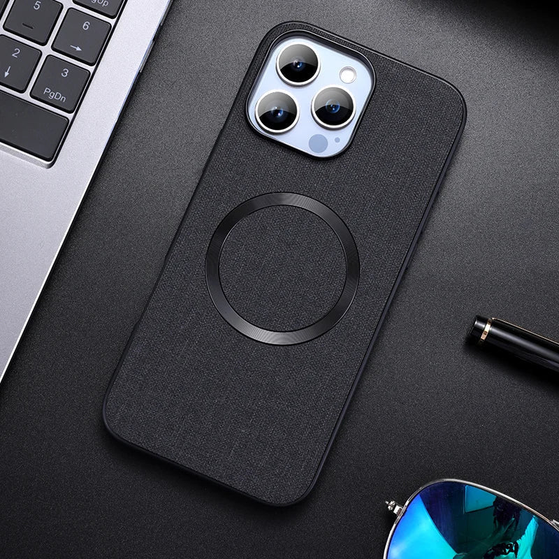 Rowan iPhone Case with Non-Slip Fabric Grip, MagSafe Compatible, Reinforced Edges and Raised Bezels - The Southern AtelierSKU_1791062387920_331