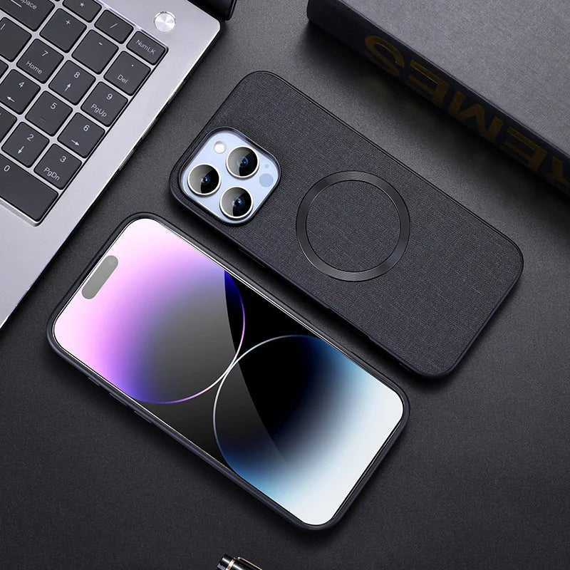 Rowan iPhone Case with Non-Slip Fabric Grip, MagSafe Compatible, Reinforced Edges and Raised Bezels - The Southern AtelierSKU_1791062387920_331