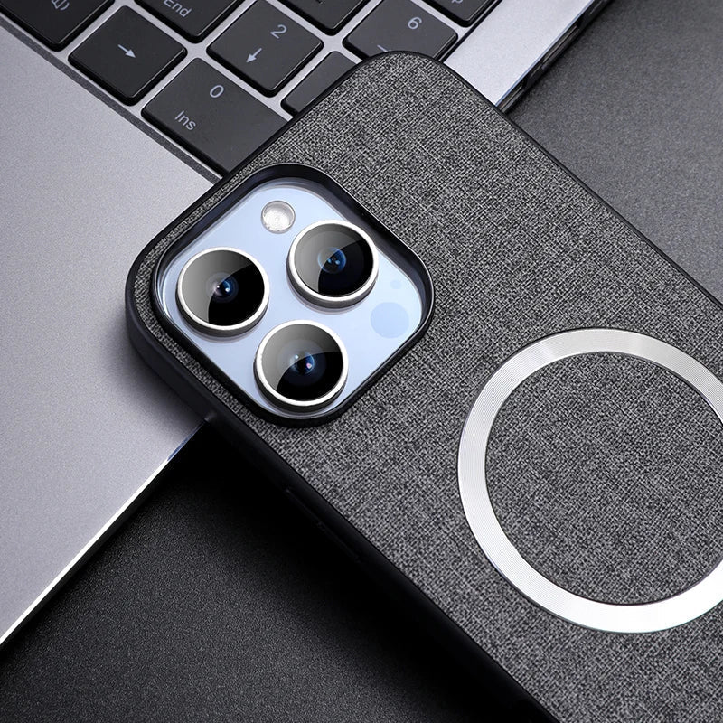 Rowan iPhone Case with Non-Slip Fabric Grip, MagSafe Compatible, Reinforced Edges and Raised Bezels - The Southern AtelierSKU_1791062387920_331