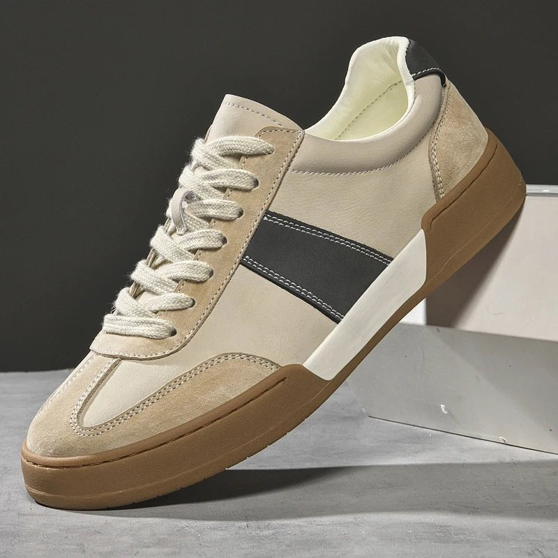 Rowan Leather and Suede Sneakers with Orthopedic Cushioned Insole for All-Day Comfort - The Southern AtelierSKU_1791062979234_545