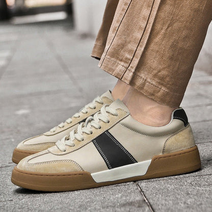 Rowan Leather and Suede Sneakers with Orthopedic Cushioned Insole for All-Day Comfort - The Southern AtelierSKU_1791062979234_545