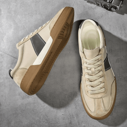 Rowan Leather and Suede Sneakers with Orthopedic Cushioned Insole for All-Day Comfort - The Southern AtelierSKU_1791062979234_545