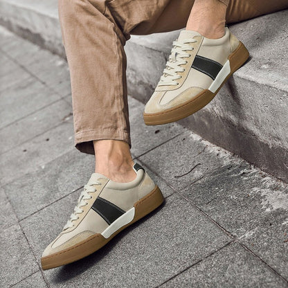 Rowan Leather and Suede Sneakers with Orthopedic Cushioned Insole for All-Day Comfort - The Southern AtelierSKU_1791062979234_545