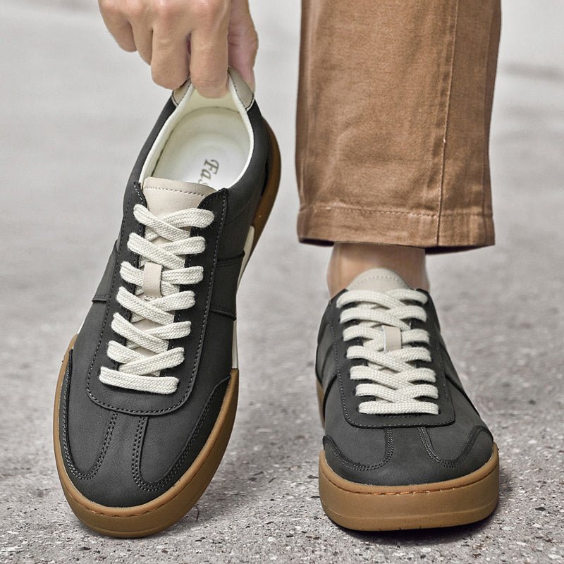 Rowan Leather and Suede Sneakers with Orthopedic Cushioned Insole for All-Day Comfort - The Southern AtelierSKU_1791062979234_719