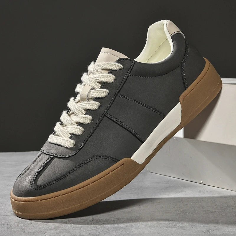 Rowan Leather and Suede Sneakers with Orthopedic Cushioned Insole for All-Day Comfort - The Southern AtelierSKU_1791062979234_719