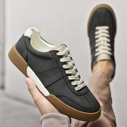Rowan Leather and Suede Sneakers with Orthopedic Cushioned Insole for All-Day Comfort - The Southern AtelierSKU_1791062979234_719
