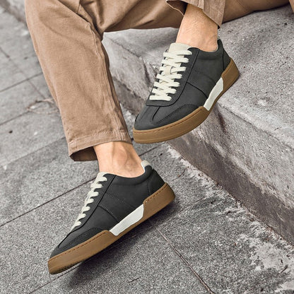 Rowan Leather and Suede Sneakers with Orthopedic Cushioned Insole for All-Day Comfort - The Southern AtelierSKU_1791062979234_719