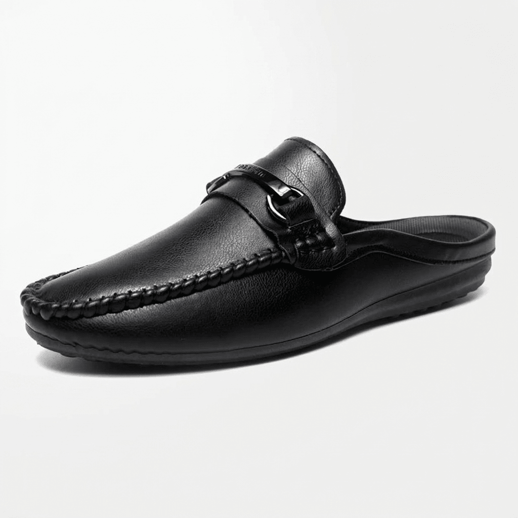 Rowan Leather Mules with Metal Bit and Rubber Sole for Easy Slip-On Everyday Wear - The Southern AtelierSKU_1791063370002_471