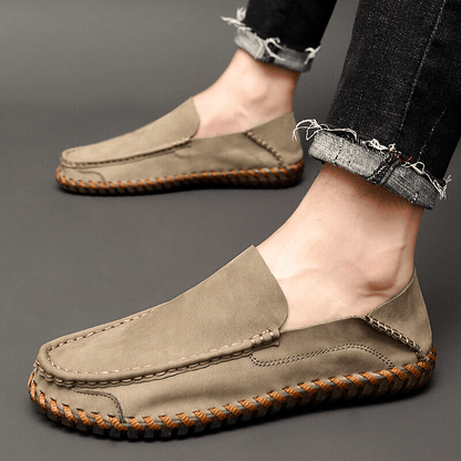 Rowan Leather or Suede Loafers with Cushioned Leather Insole and Non-Slip Rubber Outsole - The Southern AtelierSKU_1791063166999_930
