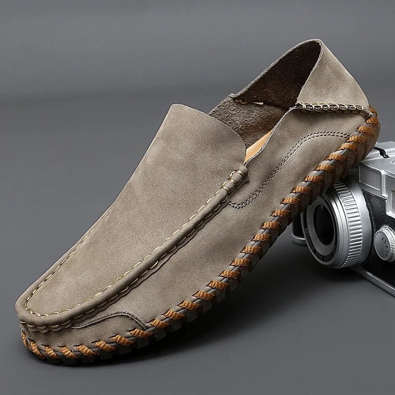 Rowan Leather or Suede Loafers with Cushioned Leather Insole and Non-Slip Rubber Outsole - The Southern AtelierSKU_1791063166999_930