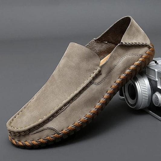Rowan Leather or Suede Loafers with Cushioned Leather Insole and Non-Slip Rubber Outsole - The Southern AtelierSKU_1791063166999_930