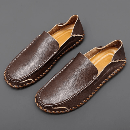 Rowan Leather or Suede Loafers with Cushioned Leather Insole and Non-Slip Rubber Outsole - The Southern AtelierSKU_1791063167000_671