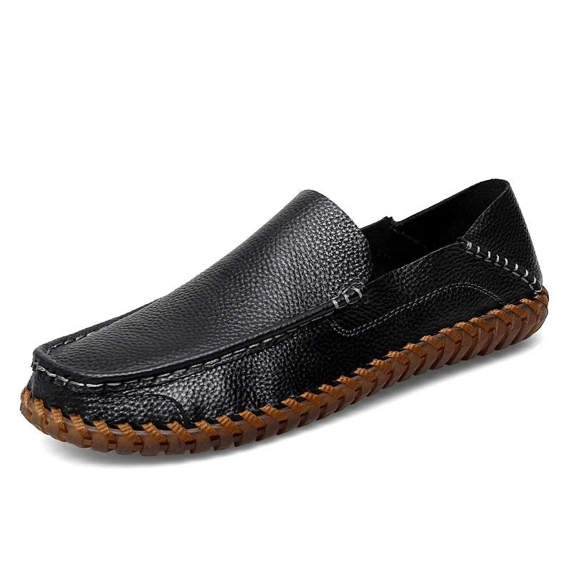 Rowan Leather or Suede Loafers with Cushioned Leather Insole and Non-Slip Rubber Outsole - The Southern AtelierSKU_1791063167000_740