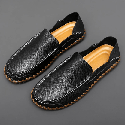 Rowan Leather or Suede Loafers with Cushioned Leather Insole and Non-Slip Rubber Outsole - The Southern AtelierSKU_1791063167000_740