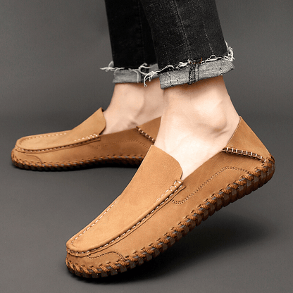 Rowan Leather or Suede Loafers with Cushioned Leather Insole and Non-Slip Rubber Outsole - The Southern AtelierSKU_1791063167000_860