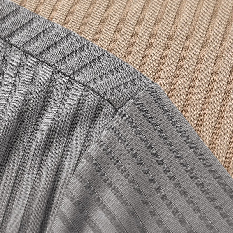 Rowan Polo Shirt in Lightweight Breathable Stretch Fabric with Subtle Textured Stripes and Tailored Fit - The Southern AtelierSKU_1791063674767_395