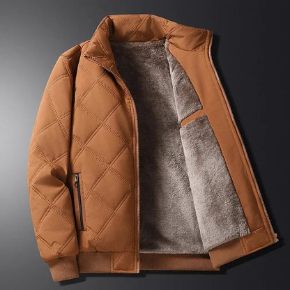 Rowan Quilted Bomber Jacket with Plush Lining and Zip Pockets for Lightweight Warmth - The Southern AtelierSKU_1791062798471_447