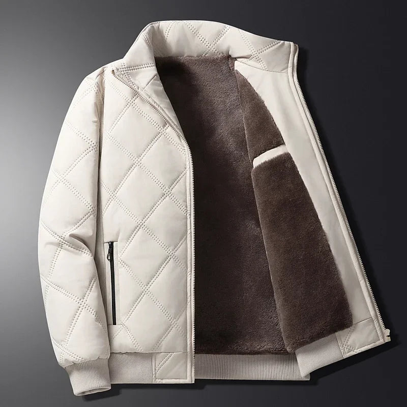 Rowan Quilted Bomber Jacket with Plush Lining and Zip Pockets for Lightweight Warmth - The Southern AtelierSKU_1791062798471_69
