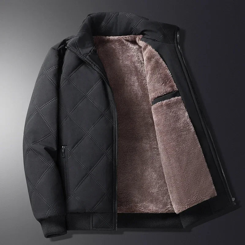 Rowan Quilted Bomber Jacket with Plush Lining and Zip Pockets for Lightweight Warmth - The Southern AtelierSKU_1791062798471_845