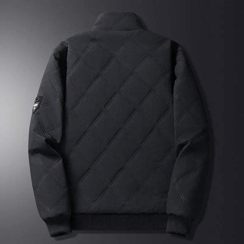 Rowan Quilted Bomber Jacket with Plush Lining and Zip Pockets for Lightweight Warmth - The Southern AtelierSKU_1791062798471_845
