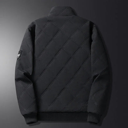 Rowan Quilted Bomber Jacket with Plush Lining and Zip Pockets for Lightweight Warmth - The Southern AtelierSKU_1791062798471_845