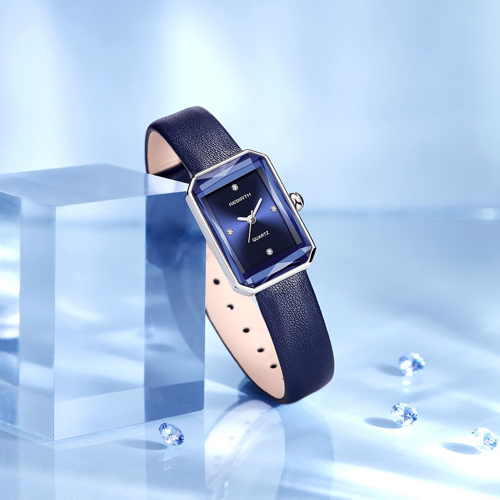 Rowan Rectangular Quartz Watch with Scratch-Resistant Crystal and Genuine Leather Strap - The Southern AtelierSKU_1791062867916_327