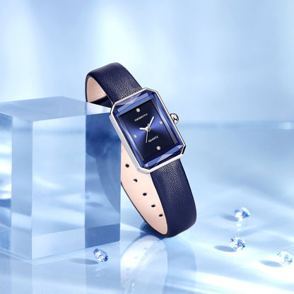 Rowan Rectangular Quartz Watch with Scratch-Resistant Crystal and Genuine Leather Strap - The Southern AtelierSKU_1791062867916_327