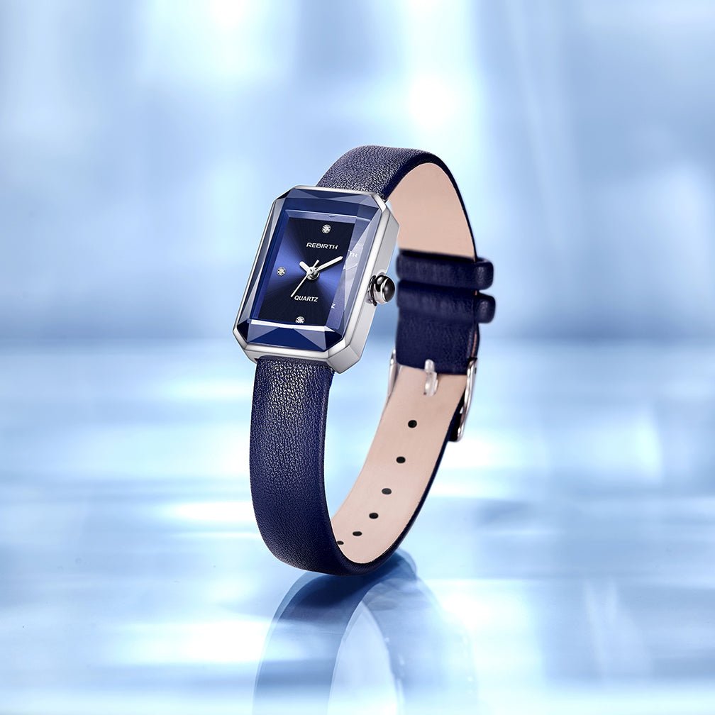Rowan Rectangular Quartz Watch with Scratch-Resistant Crystal and Genuine Leather Strap - The Southern AtelierSKU_1791062867916_327