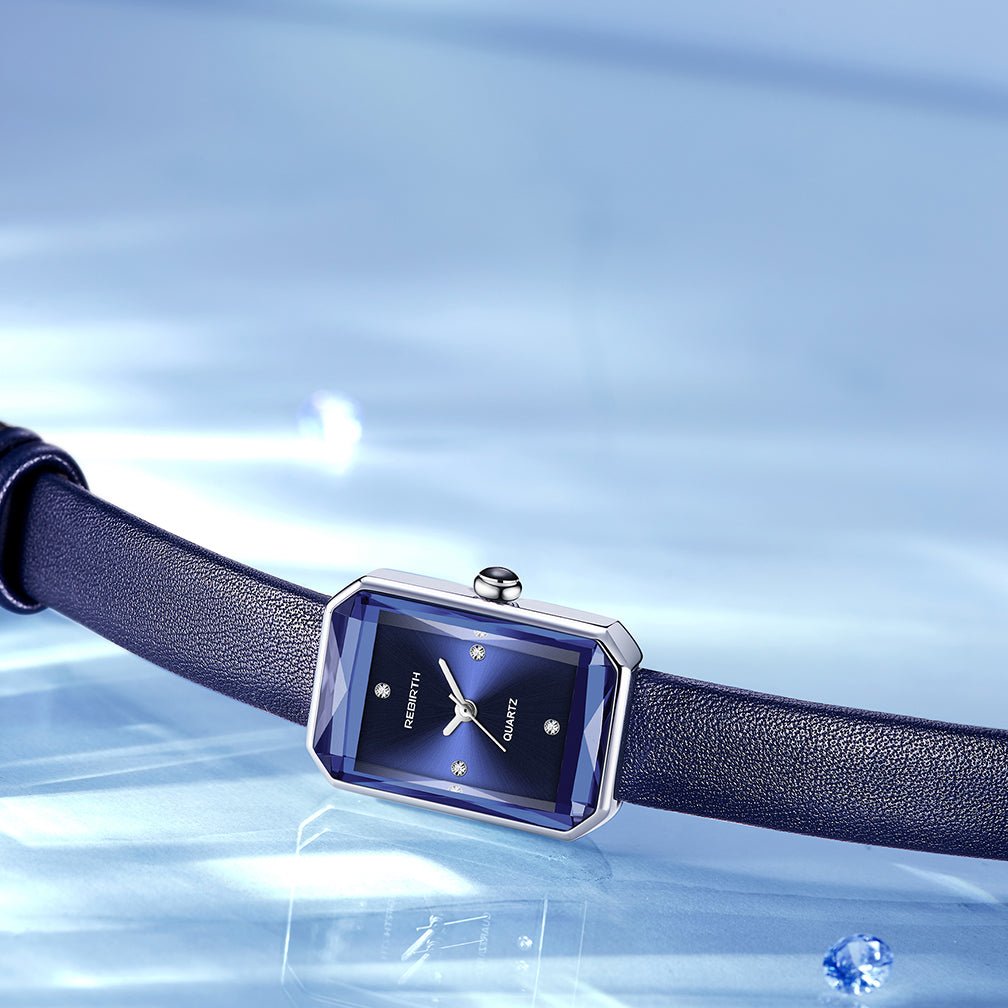 Rowan Rectangular Quartz Watch with Scratch-Resistant Crystal and Genuine Leather Strap - The Southern AtelierSKU_1791062867916_327