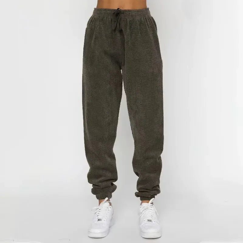 Rowan Relaxed Sweatshirt and Cuffed Drawstring Jogger Set in Ultra-Soft Corduroy-Textured Fabric - The Southern AtelierSKU_1791063937161_834